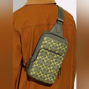 Coach Gotham Pack Lime Green